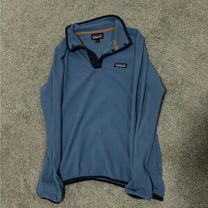 patagonia blue microfiber fleece size S